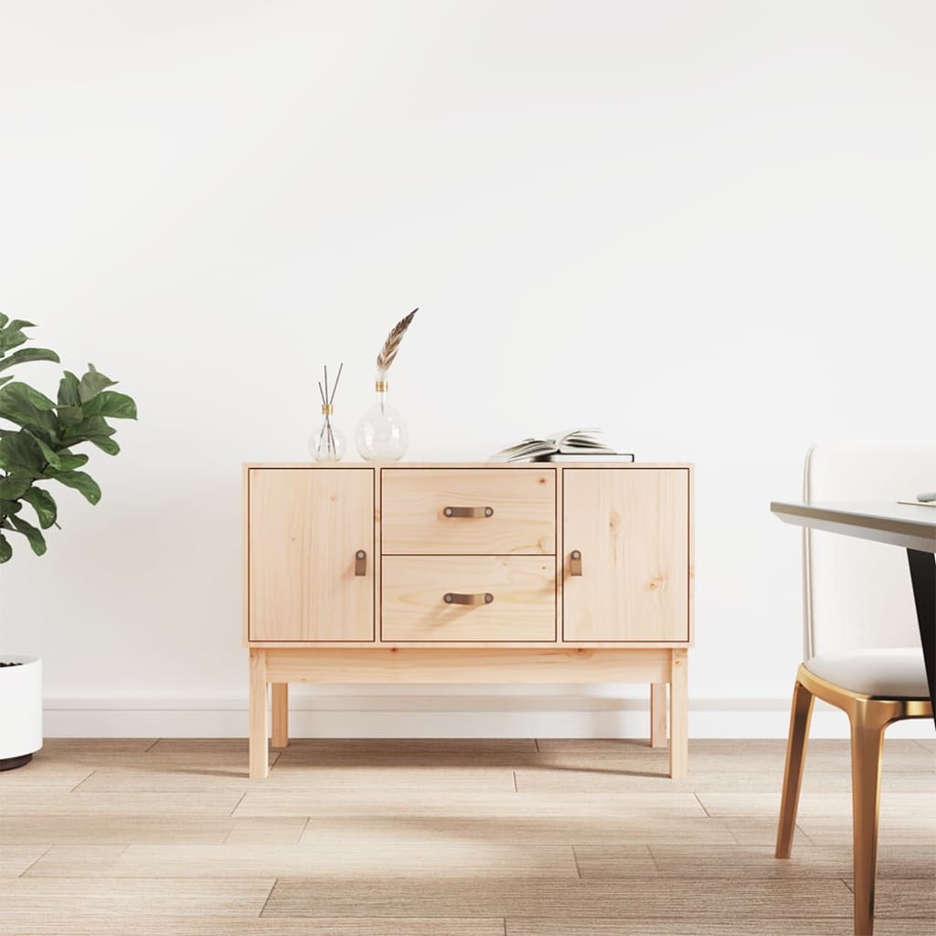foto del prodotto credenza 110x40x78 cm in legno massello di pino cod mxl 7308