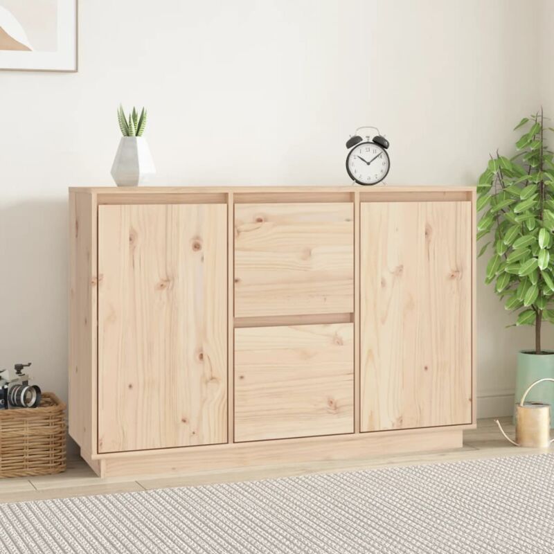 foto del prodotto credenza 111x34x75 cm in legno massello di pino vidaxl