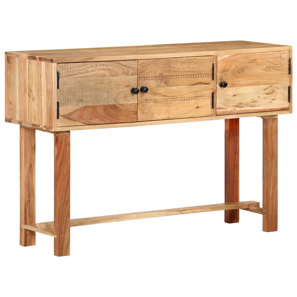 foto del prodotto credenza 115x35x75 cm in legno massello di acacia cod mxl 15562