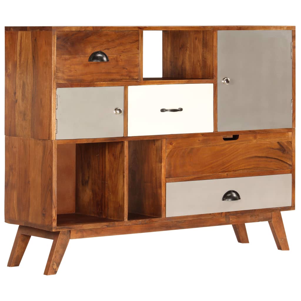 foto del prodotto credenza 115x35x86 cm legno massello di acacia cod mxl 19917