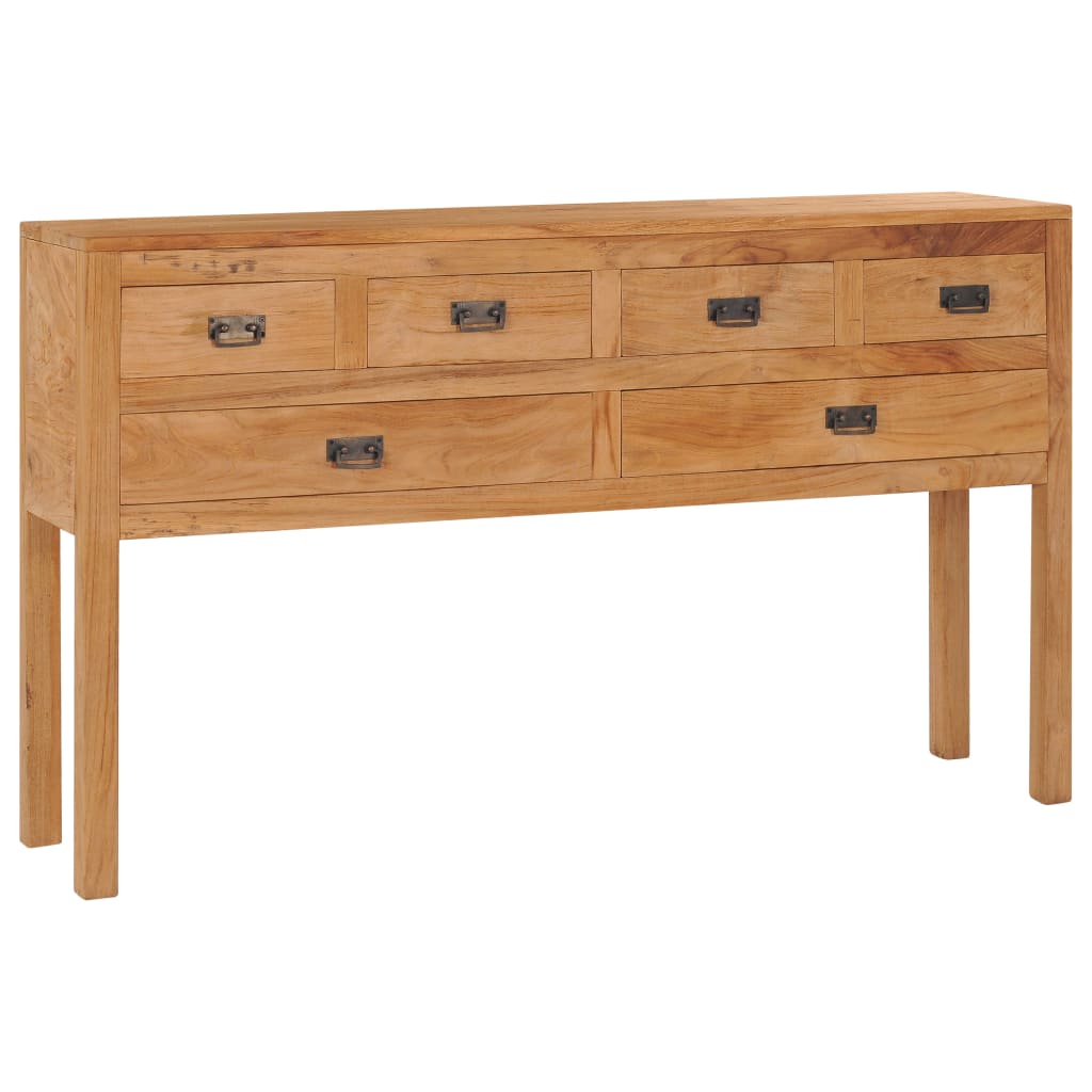 foto del prodotto credenza 125x30x75 cm in legno massello di teak cod mxl 24374
