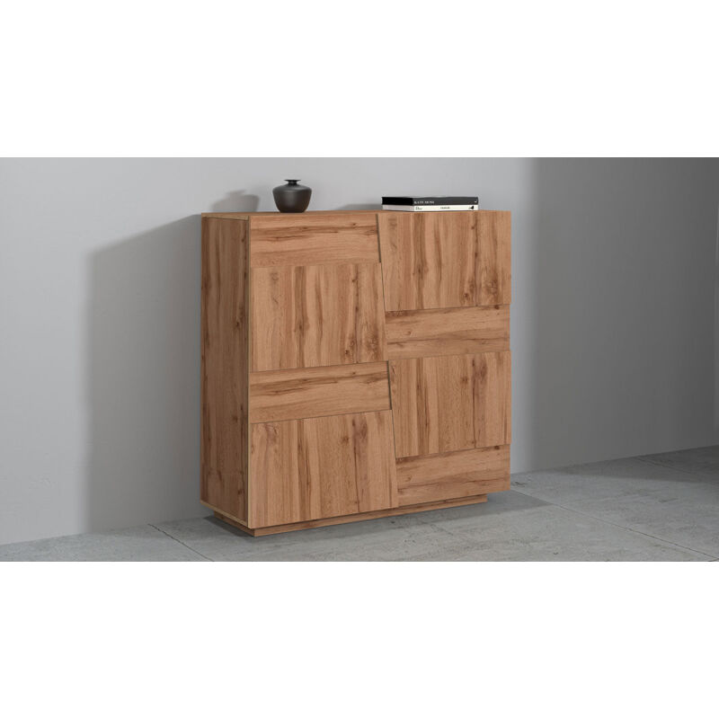foto del prodotto credenza 2 ante 120x44x126 cm pongo 2a rovere wotan