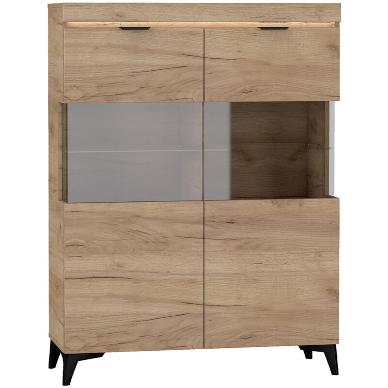 foto del prodotto credenza 2 ante ruben marrone 140cm