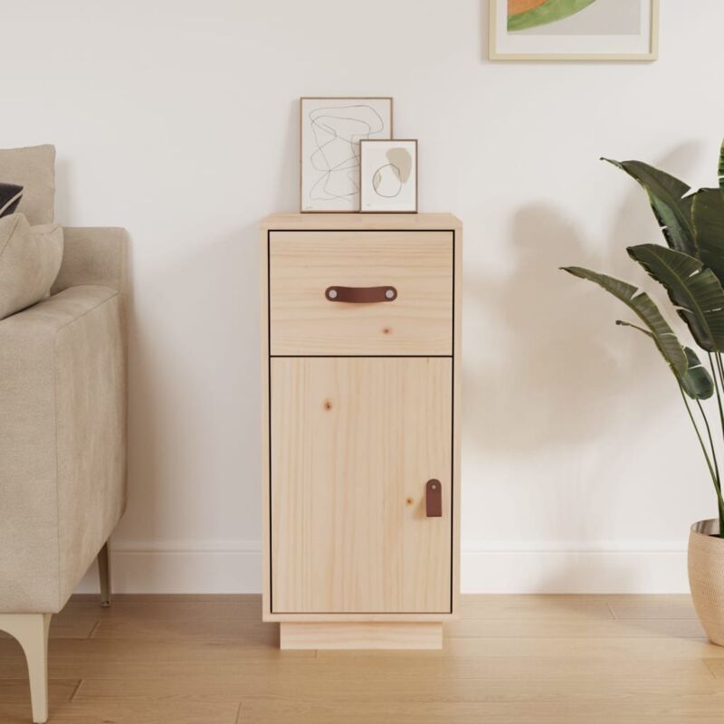 foto del prodotto credenza 34x40x75 cm in legno massello di pino vidaxl