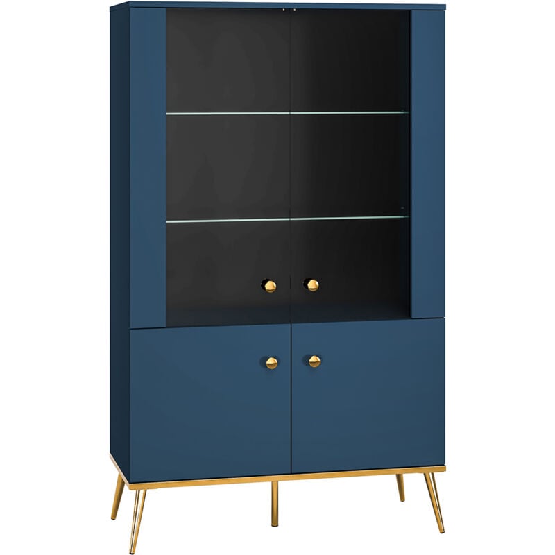 foto del prodotto credenza 4 ante thalia blu 152cm