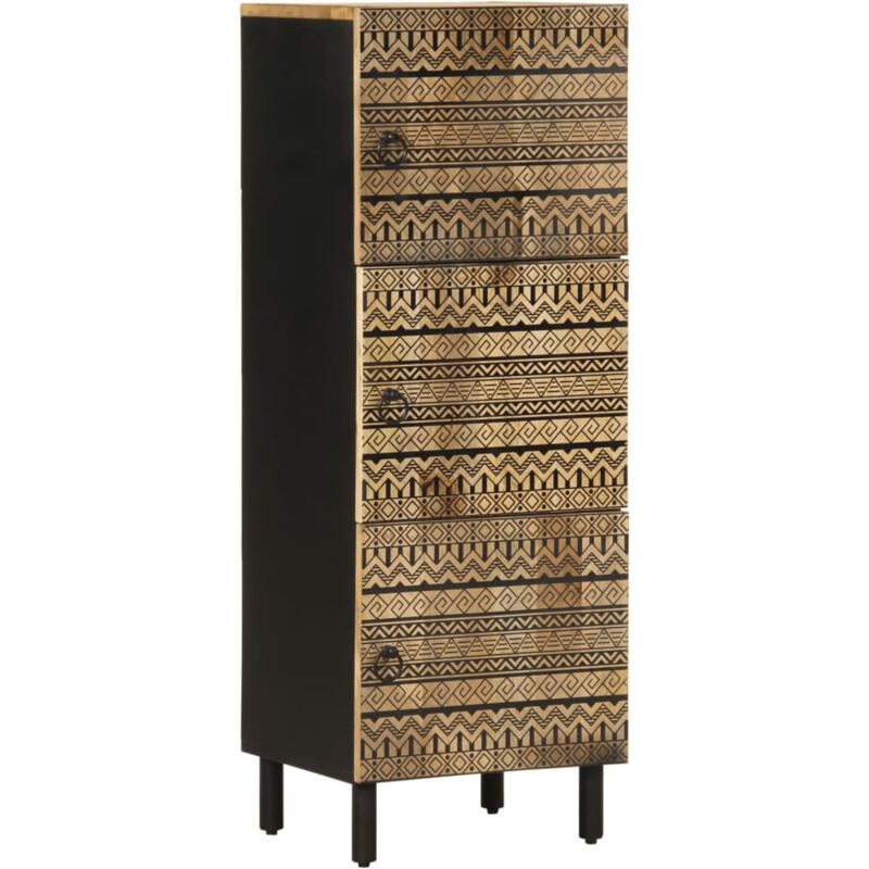 foto del prodotto credenza 40x33,5x110 cm in legno massello di mango grezzo vidaxl 348290