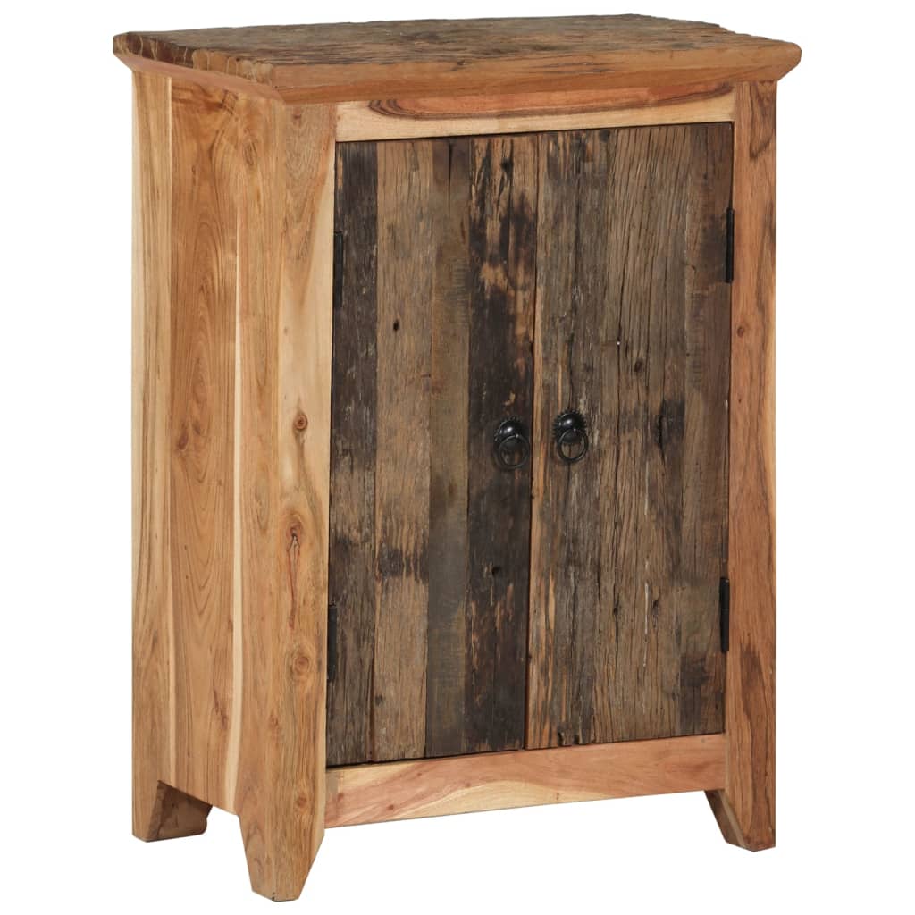 foto del prodotto credenza 55x33x75 in legno massello di acacia e recuperocod mxl 126188