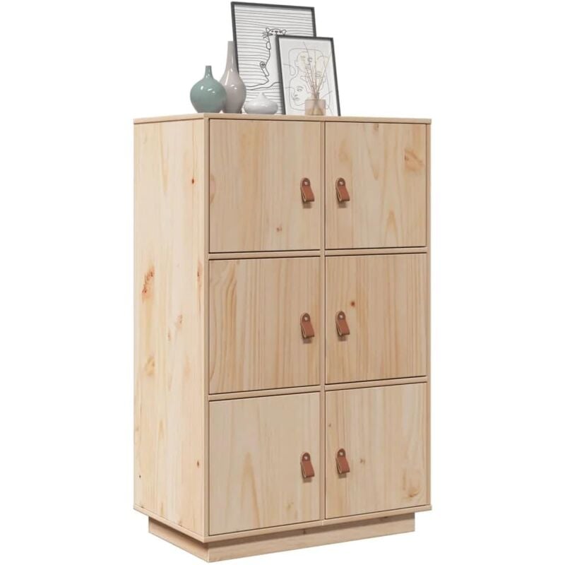 foto del prodotto credenza 67x40x108,5 cm in legno massello di pino vidaxl
