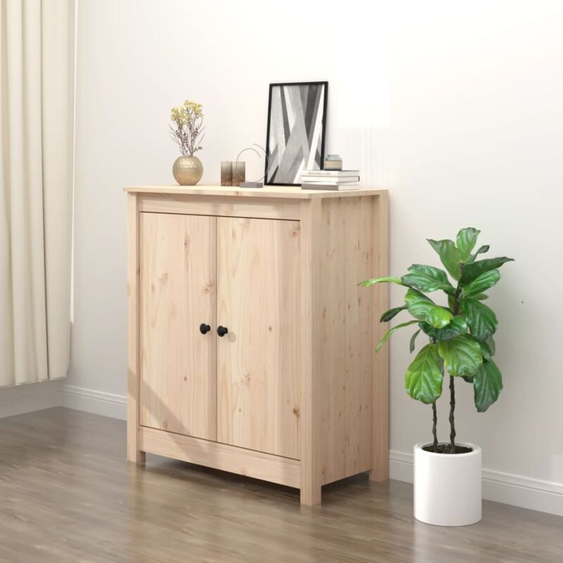foto del prodotto credenza 70x35x80 cm in legno massello di pino vidaxl