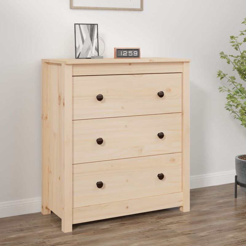 foto del prodotto credenza 70x35x80 cm in legno massello di pino vidaxl