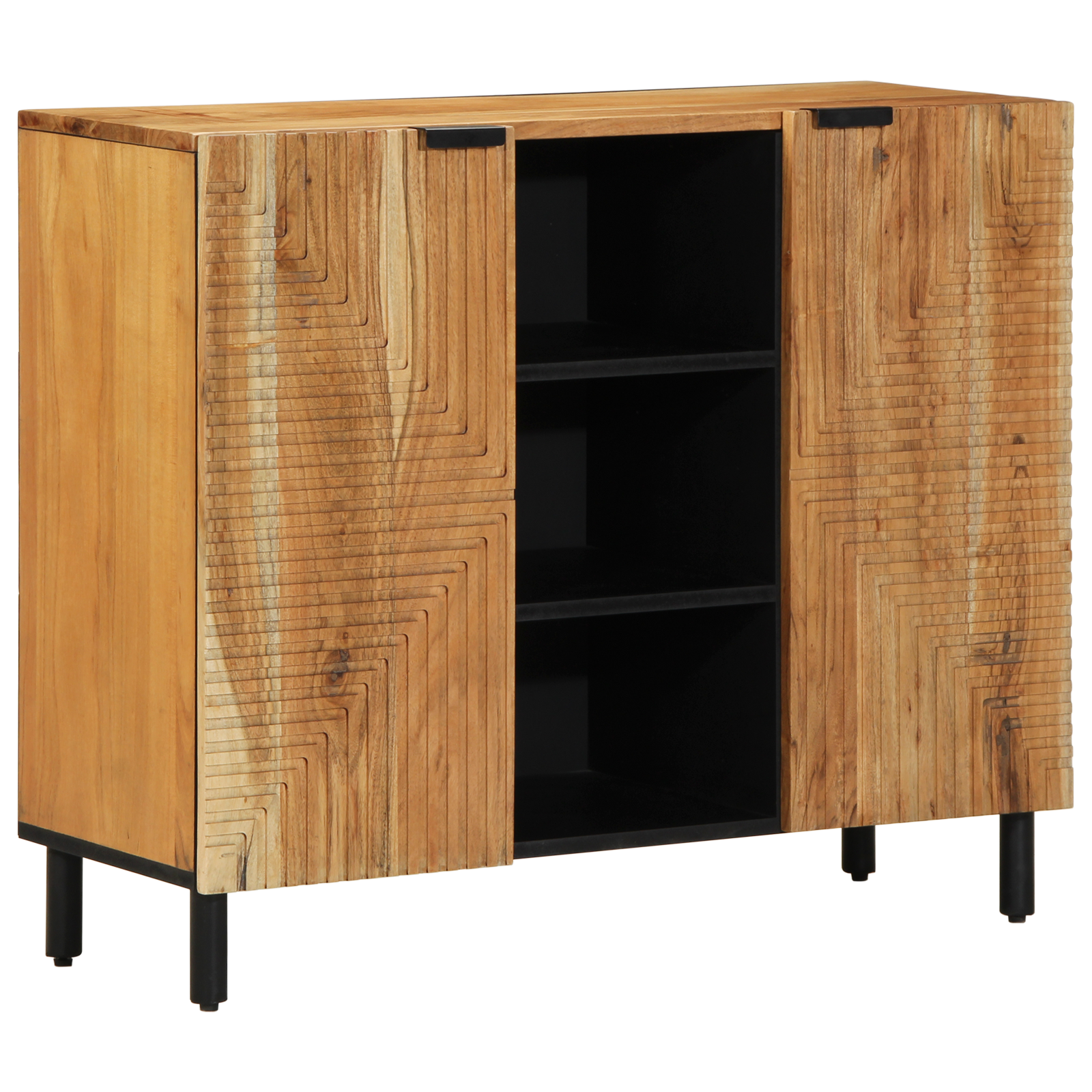 foto del prodotto credenza 90x33x75 cm legno massello di acacia