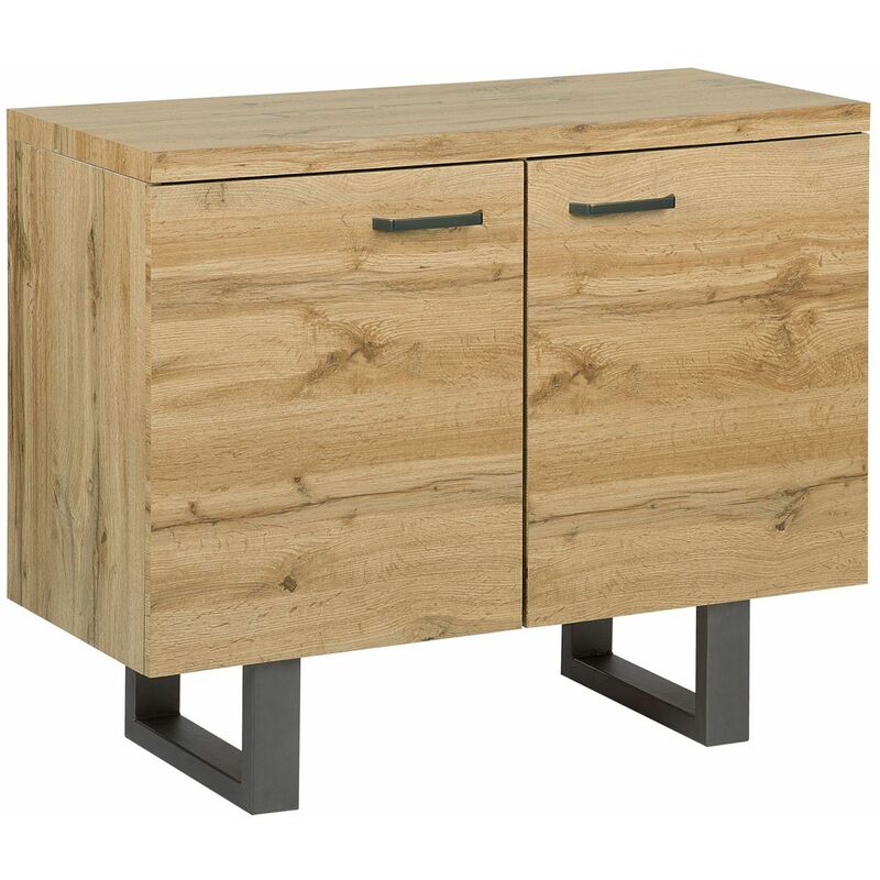 foto del prodotto credenza a 2 ante colore legno naturale timber