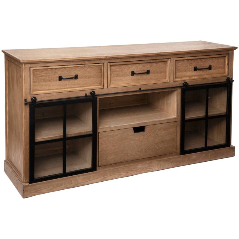 foto del prodotto credenza a 2 ante danik in legno naturale 160x85cm atmosphera cr ateur d int rieur