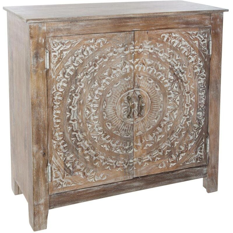 foto del prodotto credenza a 2 ante in mango shirel 90x90cm atmosphera cr ateur d int rieur