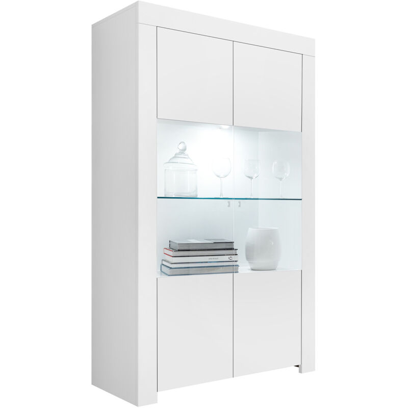 foto del prodotto credenza a 2 ante in vetro senza illuminazione h186 cm firenze