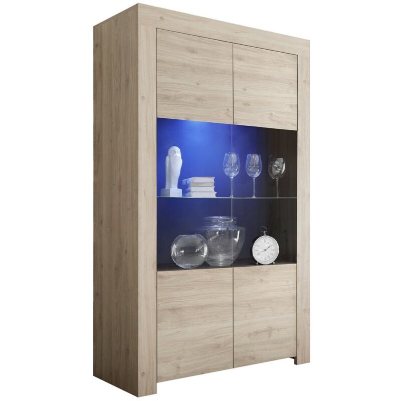 foto del prodotto credenza a 2 ante in vetro senza illuminazione h186 cm firenze