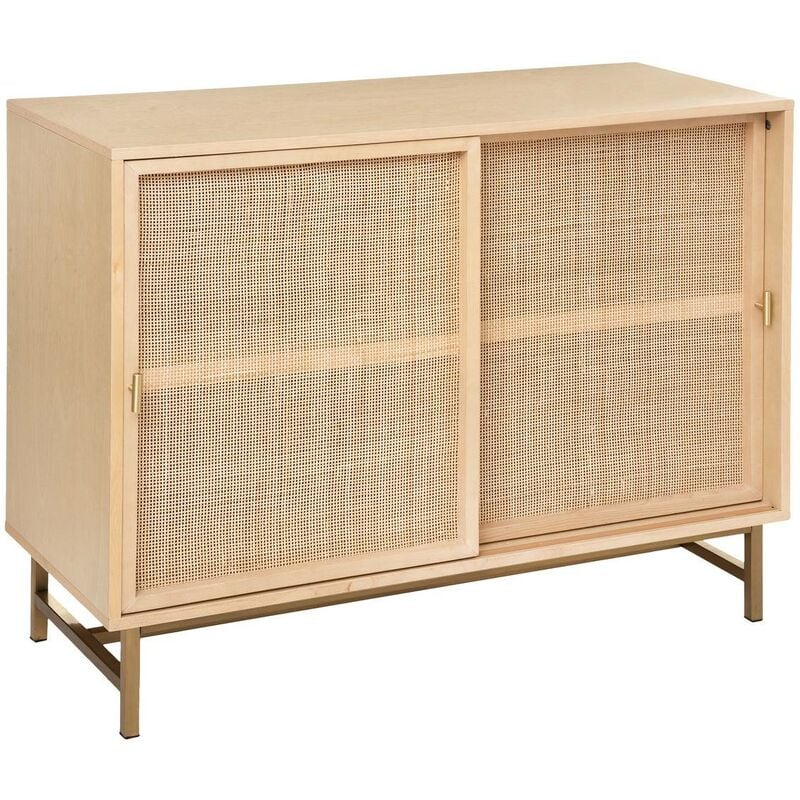 foto del prodotto credenza a 2 ante rayo con canna in rattan 100x79cm atmosphera cr ateur d int rieur