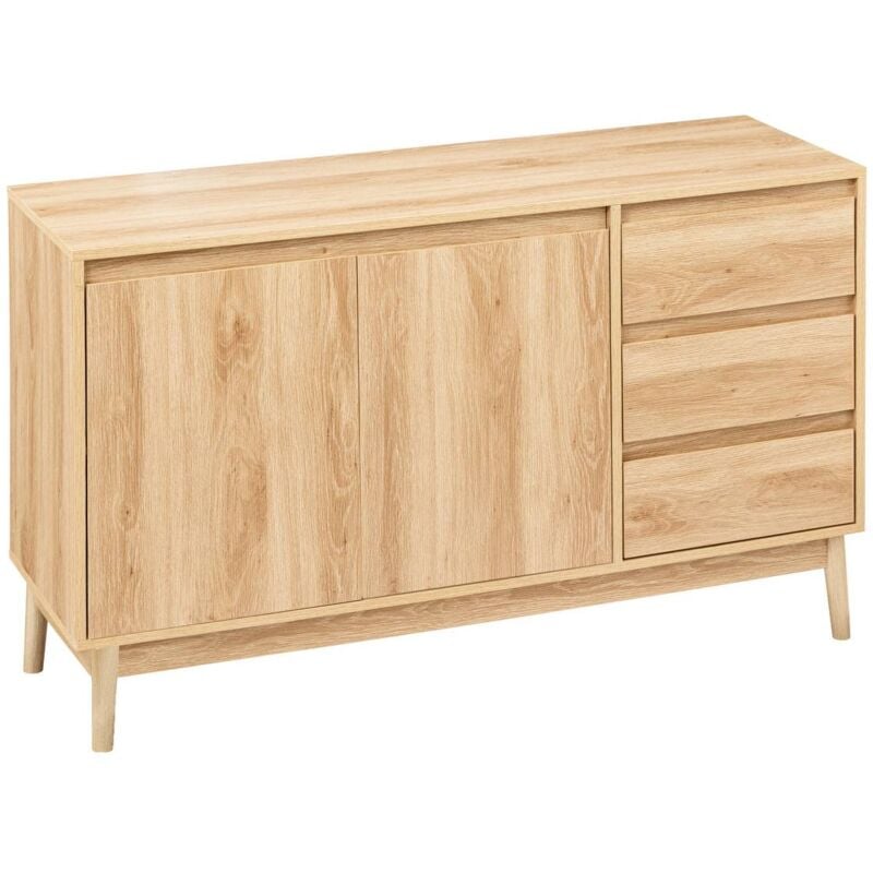foto del prodotto credenza a 3 cassetti abana effetto rovere naturale 5five