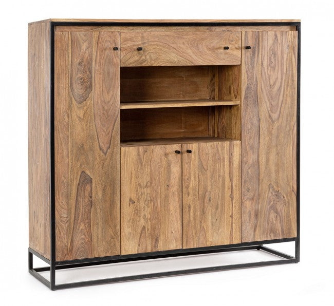 foto del prodotto credenza alta 4 ante 145x40x136h cm 1 cassetto nartan