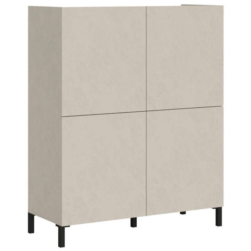 foto del prodotto credenza alta 4 ante 90x35x110 cm solaria colore cashmere dimensioni l.90 p.35 h.110 cm