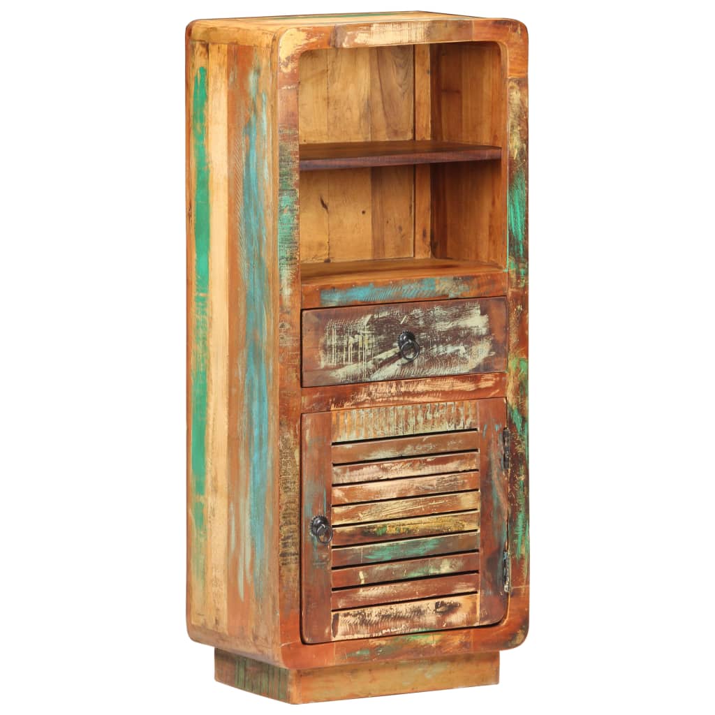 foto del prodotto credenza alta 45x32x110 cm in legno massello di recupero cod mxl 50059