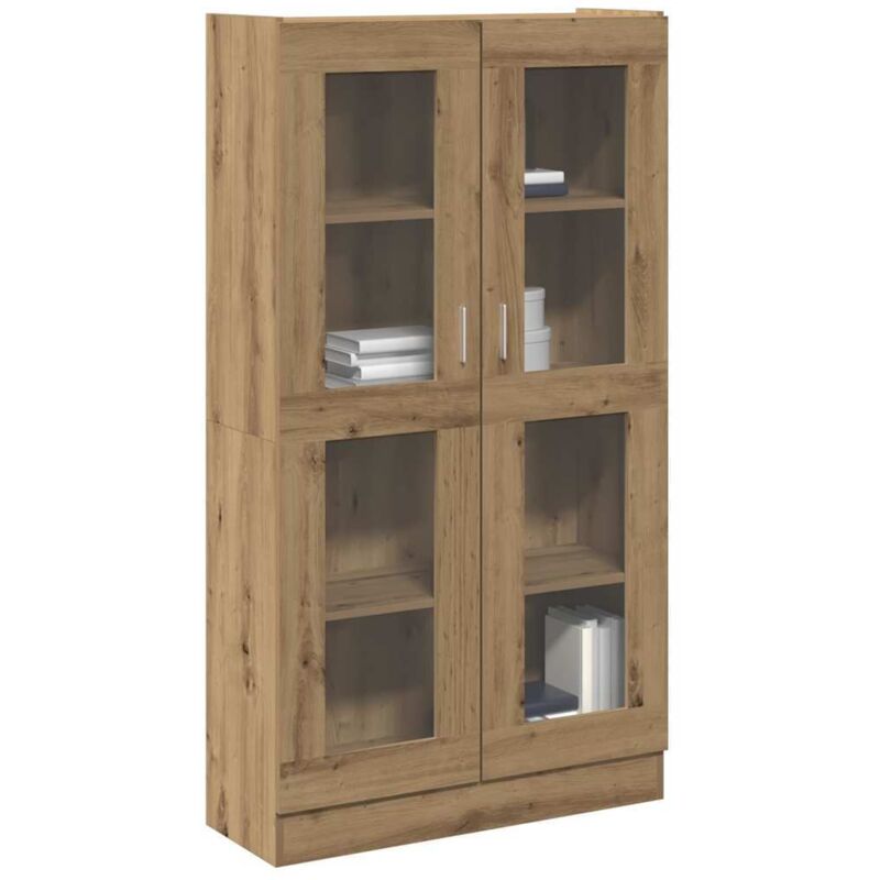 foto del prodotto credenza alta rovere artigianale 82,5x30,5x150 cm in truciolato vidaxl
