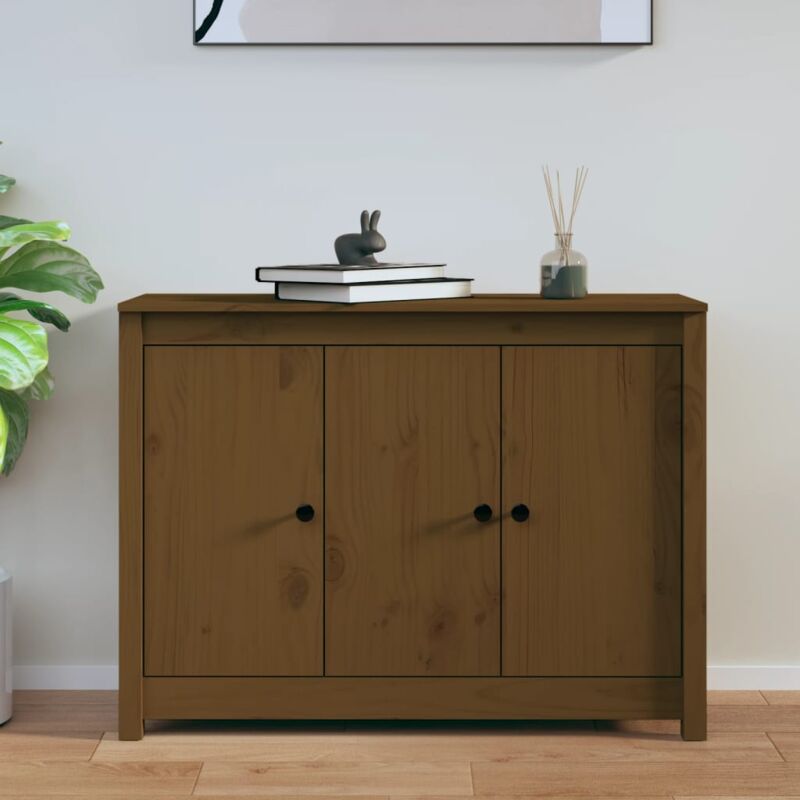 foto del prodotto credenza ambra 100x35x74 cm in legno massello di pino vidaxl