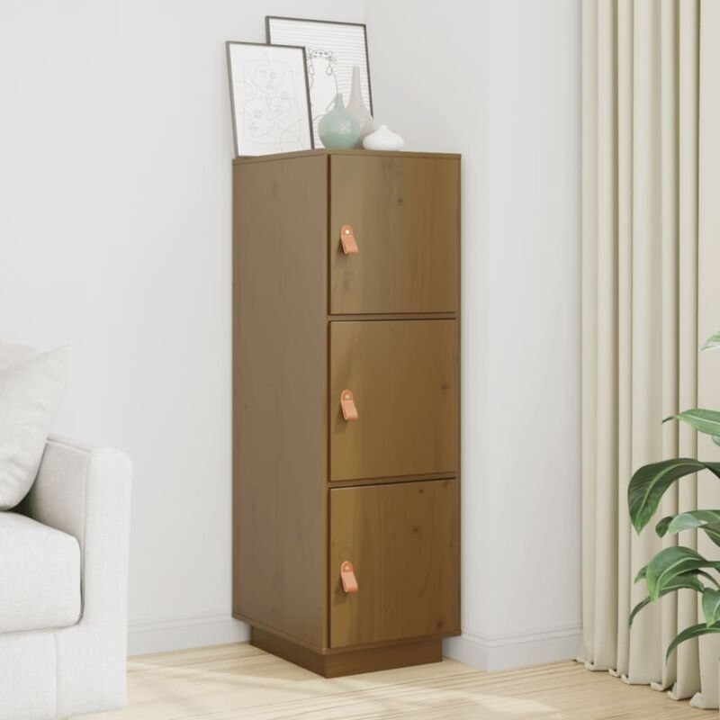 foto del prodotto credenza ambra 34x40x108,5 cm in legno massello di pino vidaxl