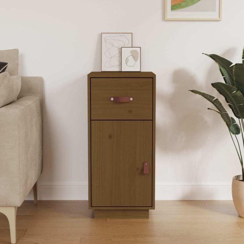 foto del prodotto credenza ambra 34x40x75 cm in legno massello di pino vidaxl