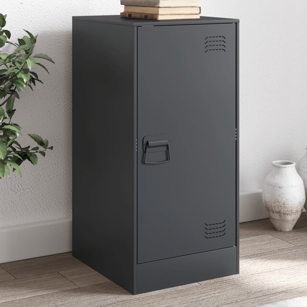 foto del prodotto credenza antracite 34,5x39x73 cm in acciaio