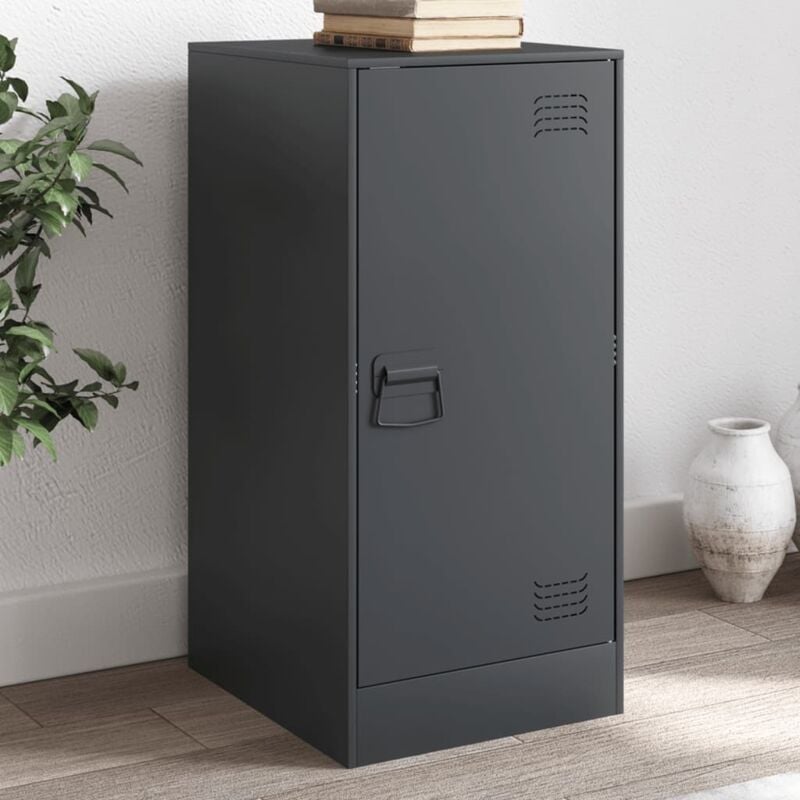 foto del prodotto credenza antracite 34,5x39x73 cm in acciaio vidaxl