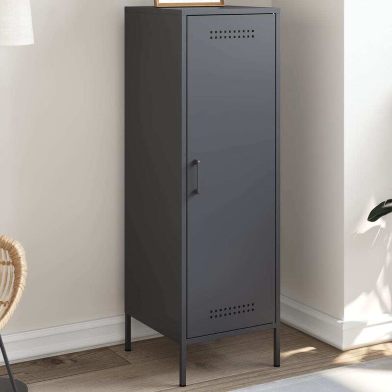foto del prodotto credenza antracite 36x39x113 cm in acciaio vidaxl