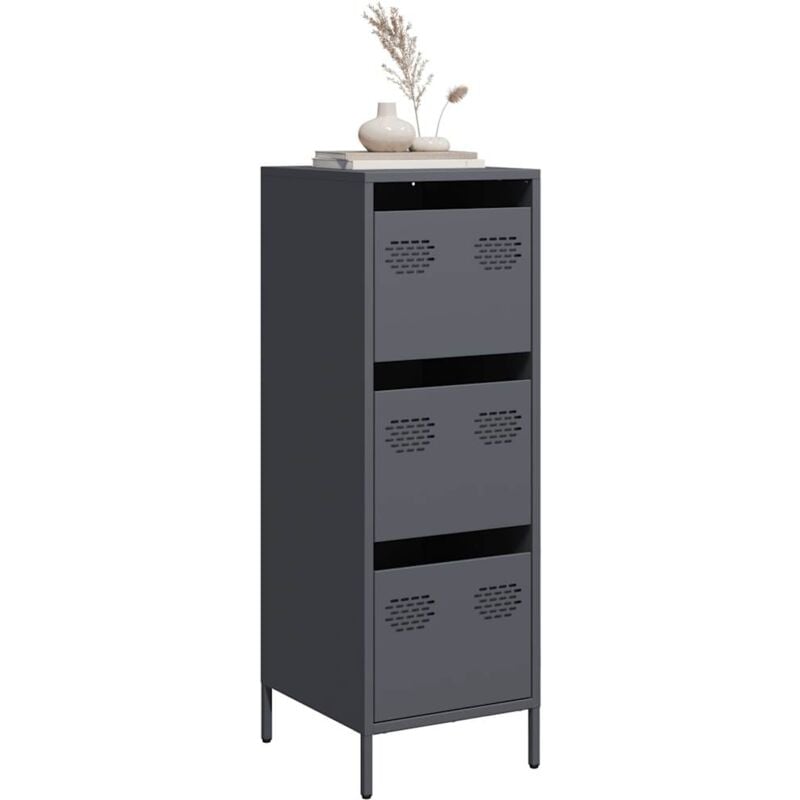foto del prodotto credenza antracite 39x35x103,5 cm acciaio vidaxl