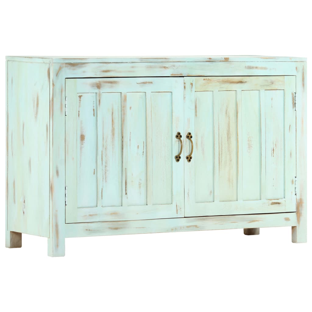 foto del prodotto credenza azzurra 110x35x70 cm in legno massello di mango cod mxl 21291