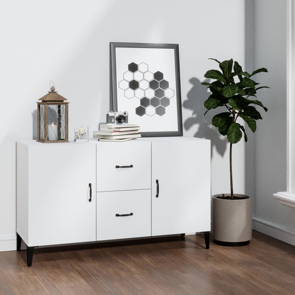 foto del prodotto credenza bianca 100x36x60 cm in legno multistrato