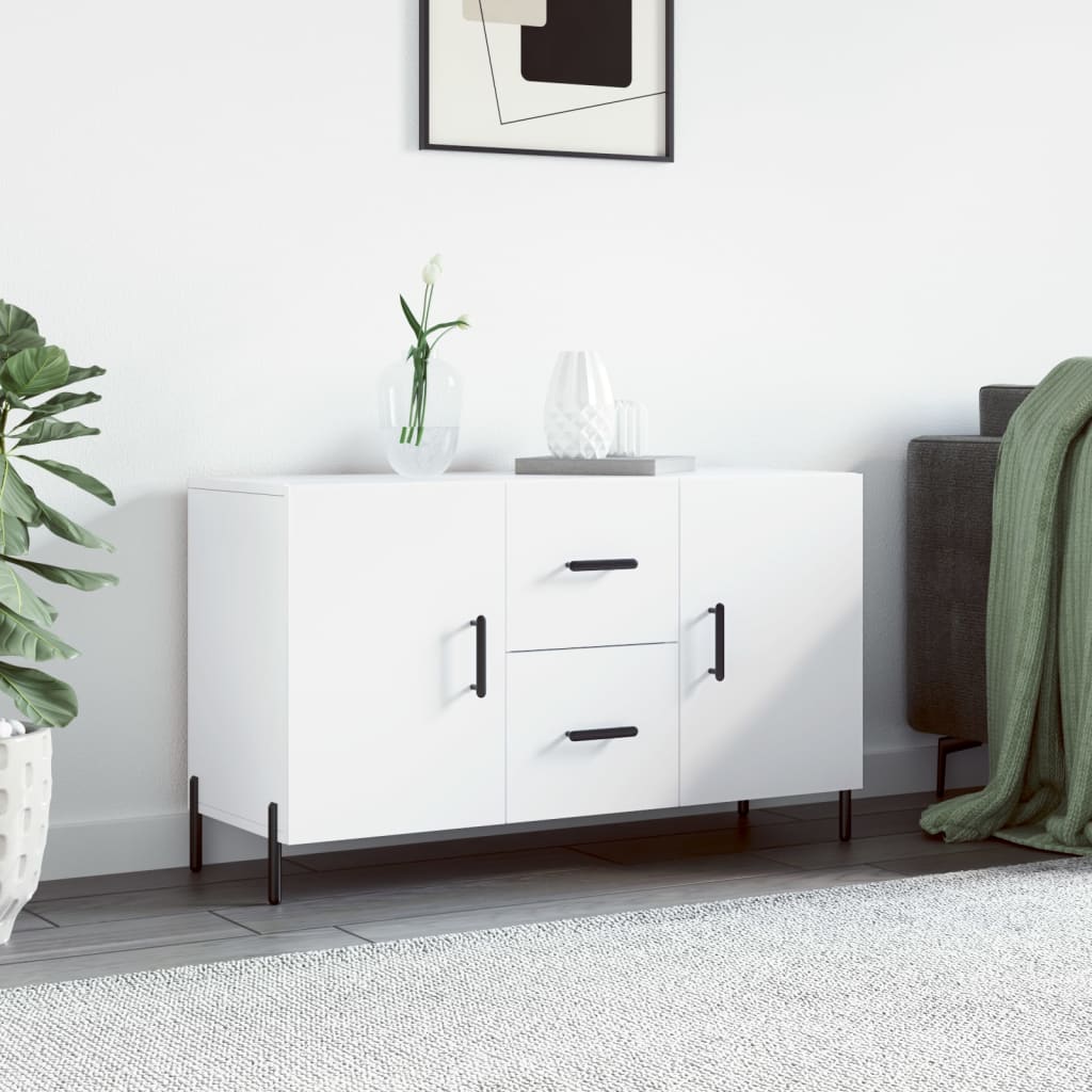 foto del prodotto credenza bianca 100x36x60 cm in legno multistrato