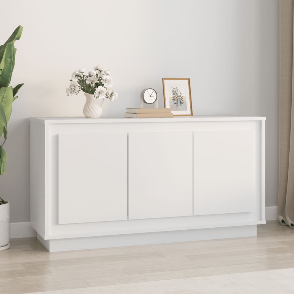 foto del prodotto credenza bianca 102x35x55 cm in legno multistratocod mxl 127765