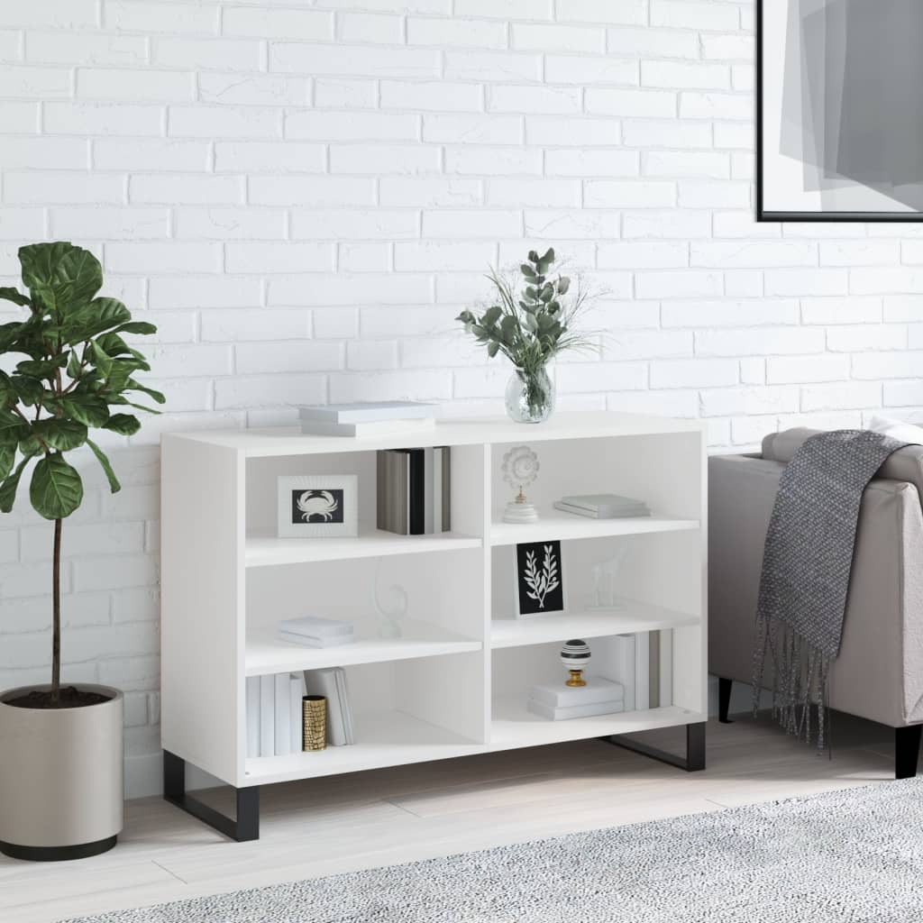 foto del prodotto credenza bianca 103,5x35x70 cm in legno multistratocod mxl 127460