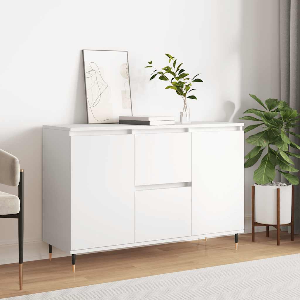 foto del prodotto credenza bianca 104x35x70 cm in legno multistrato