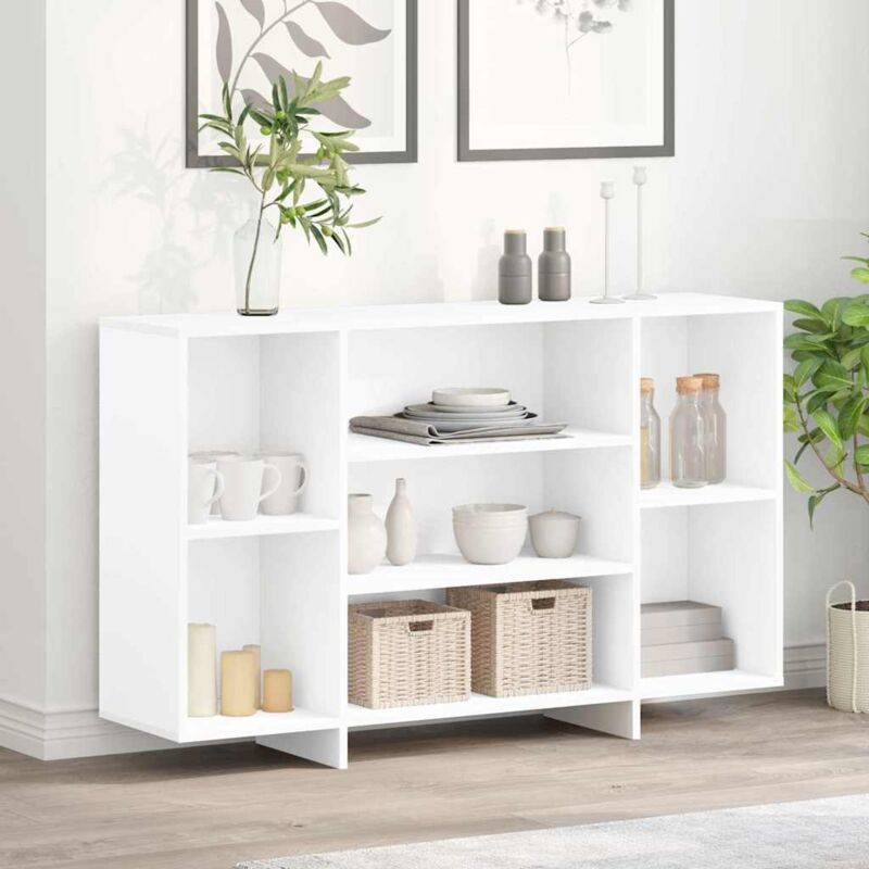 foto del prodotto credenza bianca 120x30x75 cm in legno multistrato vidaxl
