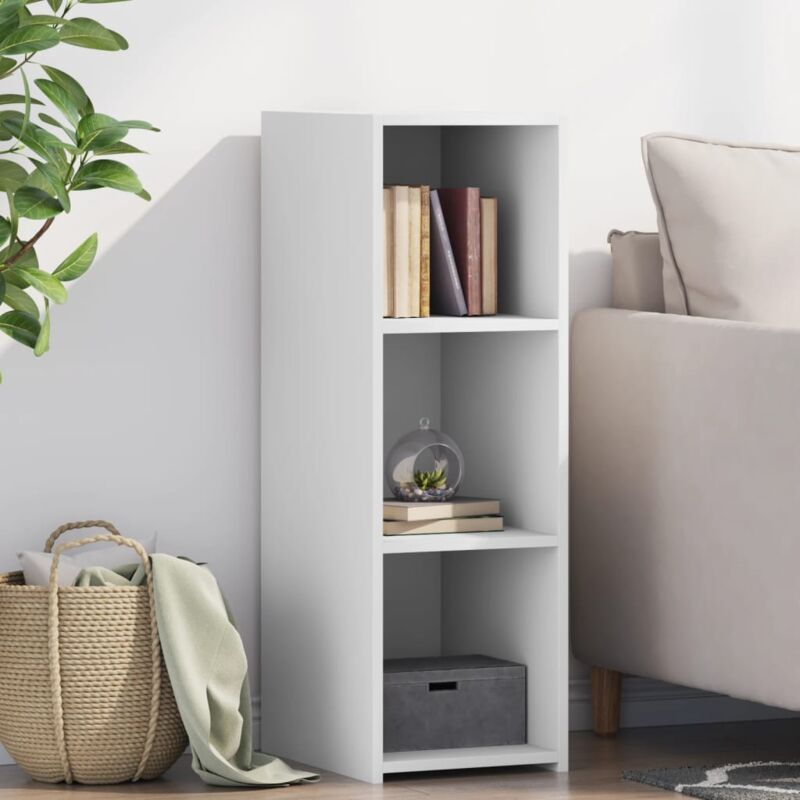 foto del prodotto credenza bianca 30x41x93 cm in legno multistrato vidaxl