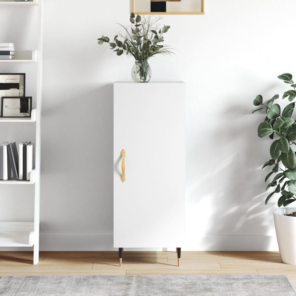 foto del prodotto credenza bianca 34,5x34x90 cm in legno multistrato