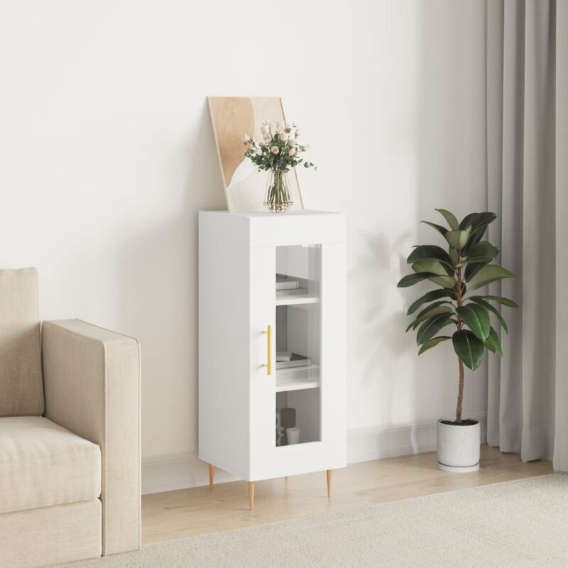 foto del prodotto credenza bianca 34,5x34x90 cm in legno multistrato vidaxl