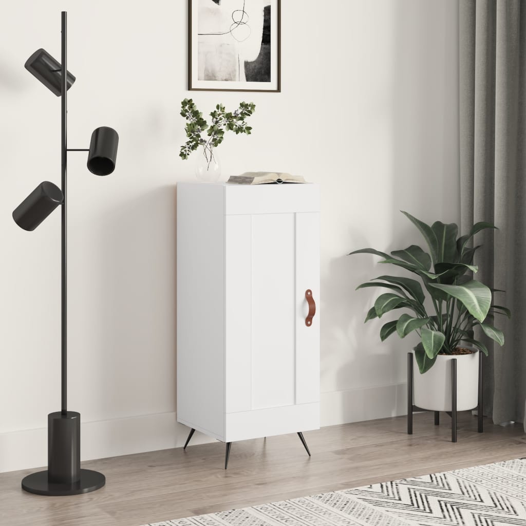 foto del prodotto credenza bianca 34,5x34x90 cm in legno multistratocod mxl 106114