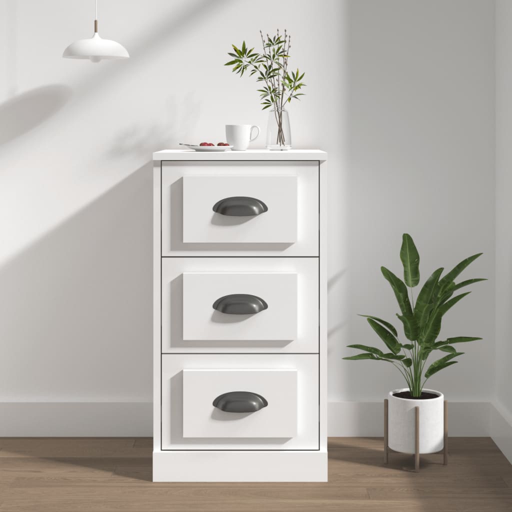 foto del prodotto credenza bianca 36x35,5x67,5 cm in legno multistratocod mxl 126233