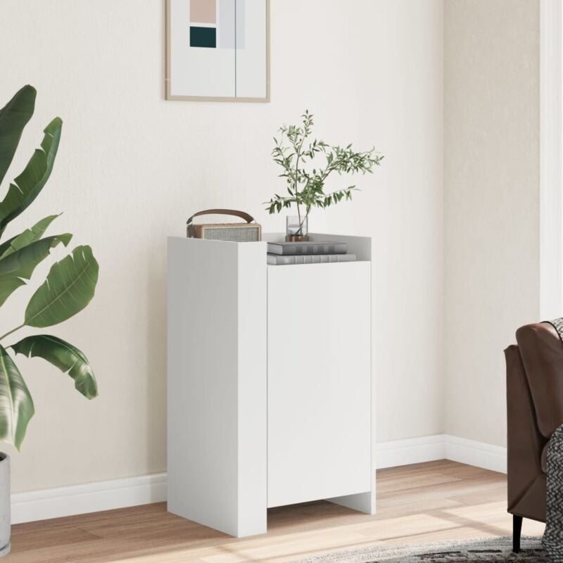 foto del prodotto credenza bianca 45x35x75 cm in legno multistrato vidaxl