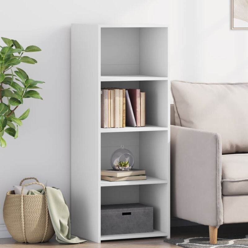 foto del prodotto credenza bianca 45x41x124cm in legno multistrato vidaxl