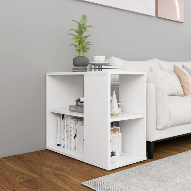 foto del prodotto credenza bianca 60x30x50 cm in legno multistrato vidaxl
