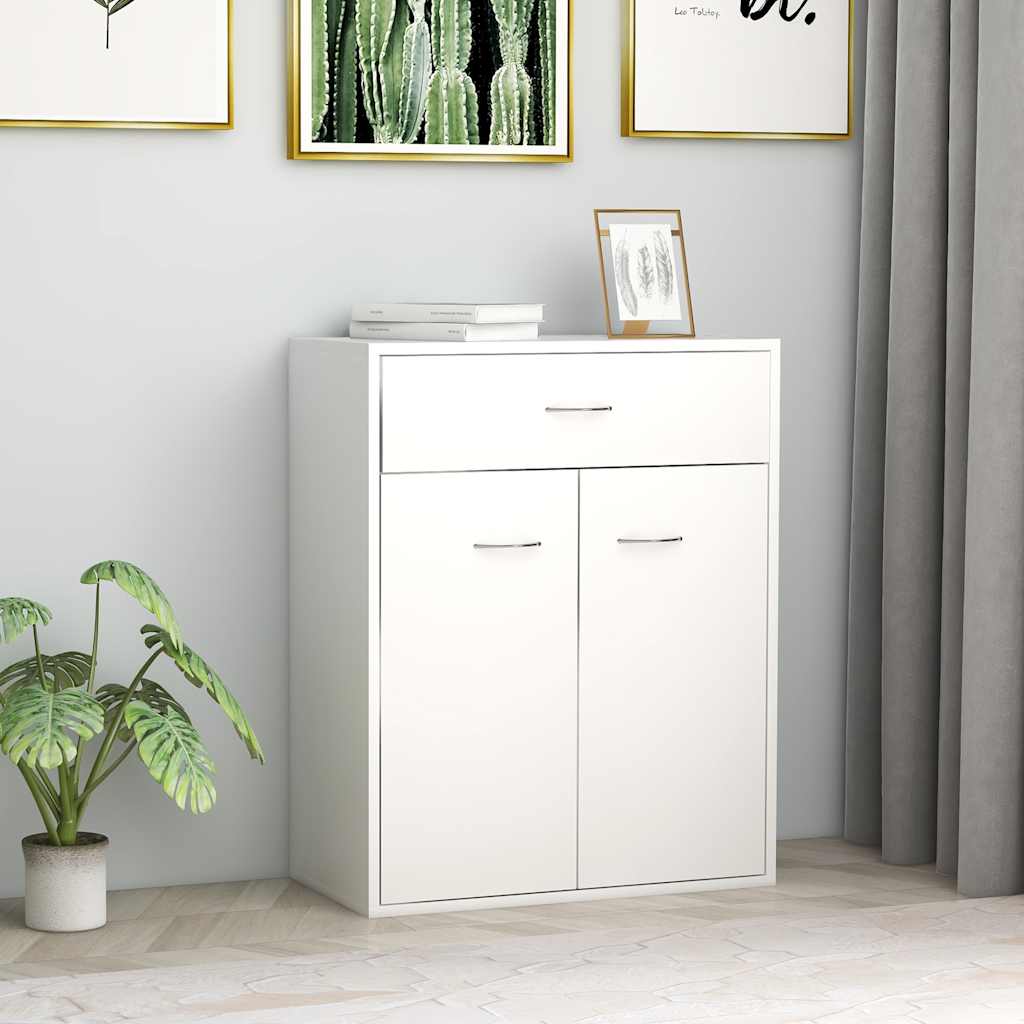 foto del prodotto credenza bianca 60x30x75 cm in truciolato cod mxl 14497