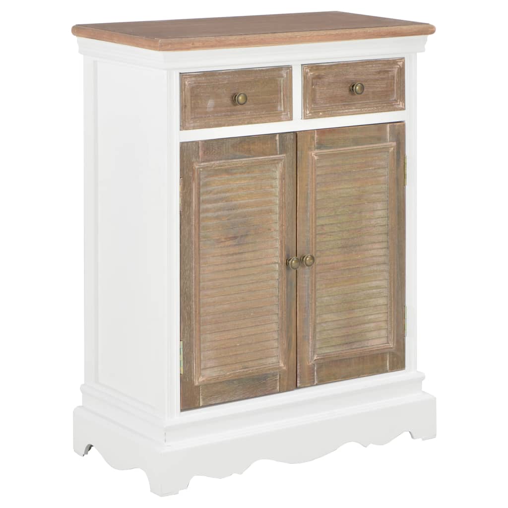 foto del prodotto credenza bianca 60x30x80 cm in legno massello